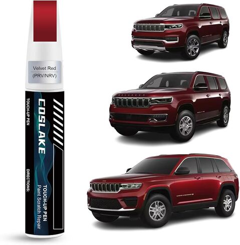 Car Touch Up Paint (Black (PX8)) لجيب Jeep ، مجموعة إصلاح خدش الطلاء ، حل سريع وسهل للإصلاح ، 2 في 1 قلم مزيل الخدش مع مطابقة بالألوان in Kuwait