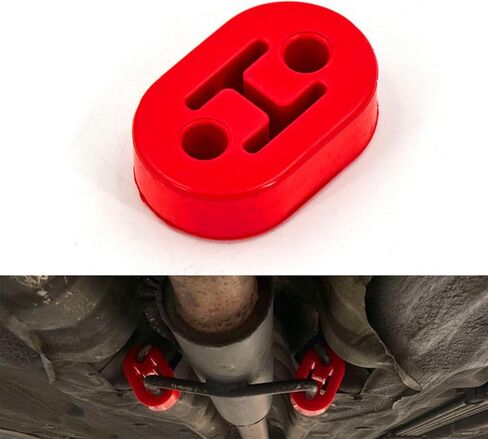 Rubber Exhaust Hangers，heavy Insulator Support Bushing Installation Aperture 0.47 Inches，Car universal Rubber Liner，4 Pcs (Red) in Saudi Arabia