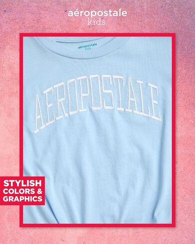 مجموعة شورتات Aeropostale الفتيات - 2 قطعة قصيرة الأكمام TEE و TWILL Baperbag أو شورتات الدنيم للفتيات (7-12) in Kuwait