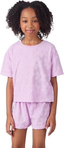 Saint Eve Kids Girls 2 قطعة صيفية - لطيفة ، ناعمة ، قميص Terry Terry Terry Terry و Shirts للفتيات in Kuwait