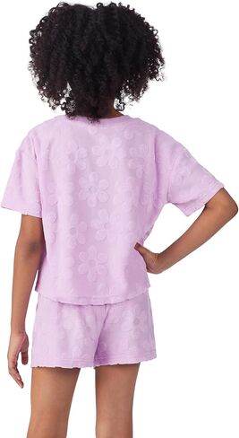 Saint Eve Kids Girls 2 قطعة صيفية - لطيفة ، ناعمة ، قميص Terry Terry Terry Terry و Shirts للفتيات in Kuwait
