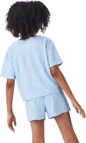 Saint Eve Kids Girls 2 قطعة صيفية - لطيفة ، ناعمة ، قميص Terry Terry Terry Terry و Shirts للفتيات in Kuwait