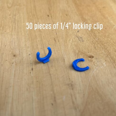 Small RO Quick Connect Tubing Water Line Locking Clips,Reverse Osmosis Water Filter Tubing Water Line Clip Accessory Replacement (1/4" and 3/8" both in 20 pcs) in Saudi Arabia