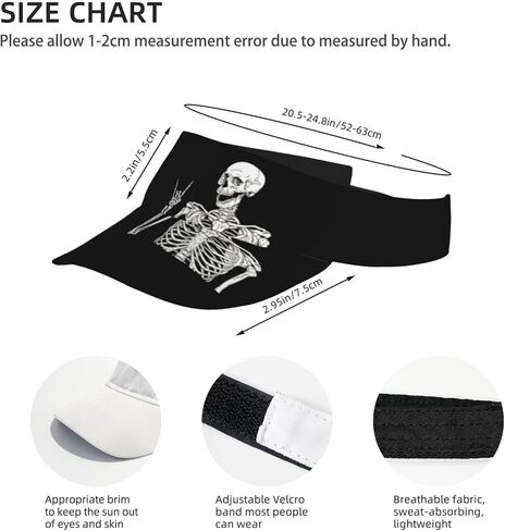 Sports Sun Visor Hats Adjustable Men Women Lightweight Packable Cooling Empty Top Visor Hat for Running, Tennis, Golf in Saudi Arabia