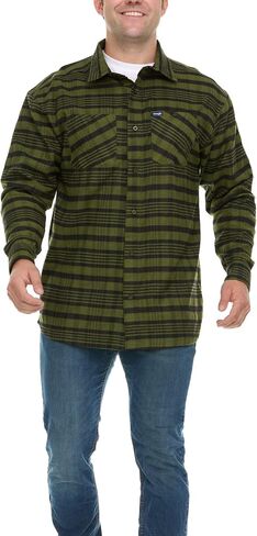 Wrangler Big and Tall Flannel Shirt for Men – Mens Button Down Plaid Shirt in Kuwait
