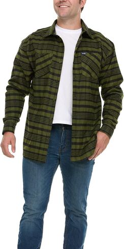Wrangler Big and Tall Flannel Shirt for Men – Mens Button Down Plaid Shirt in Kuwait