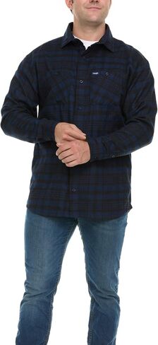 Wrangler Big and Tall Flannel Shirt for Men – Mens Button Down Plaid Shirt in Kuwait