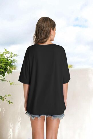 OFEEFAN Summer Tops for Women 2025 Short Sleeve Shirts Dressy Casual Crew Neck Tshirts Fashion in Saudi Arabia