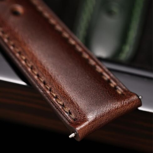 REZERO Leather Watch Bands, Handmade Quick Release Watch Straps, Luxury Full-Grain Vegetable-Tanned Leather Watch Bracelets, Sturdy & Wear-Resistant, Watch Band Replacements for Men 19/20/21/22/24mm in Kuwait
