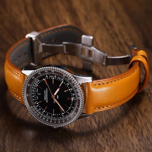REZERO Leather Watch Bands, Handmade Quick Release Watch Straps, Luxury Full-Grain Vegetable-Tanned Leather Watch Bracelets, Sturdy & Wear-Resistant, Watch Band Replacements for Men 19/20/21/22/24mm in Kuwait