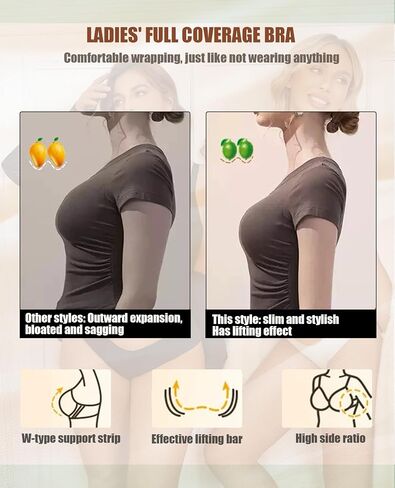حمالات أفيدلوف اللاسلكية للنساء براليت بسلاسة كاملة التغطية صدرية الرقبة Tshirt brassier in Kuwait