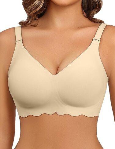 حمالات أفيدلوف اللاسلكية للنساء براليت بسلاسة كاملة التغطية صدرية الرقبة Tshirt brassier in Kuwait