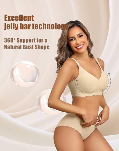 حمالات أفيدلوف اللاسلكية للنساء براليت بسلاسة كاملة التغطية صدرية الرقبة Tshirt brassier in Kuwait