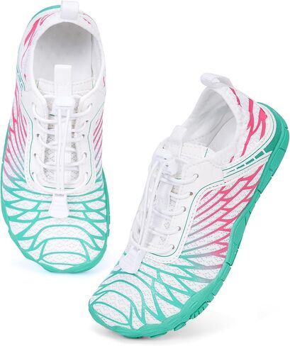 HiGropcore Water Shoes for Kids - Girls Boys Barefoot Shoes with Wide Toe Box - Quick Dry, Lightweight, Non Slip Kids Athletic Aqua Socks for Swim Beach Pool in Kuwait