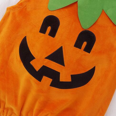 oneflow Newborn Toddler Baby Girl Boy Halloween Pumpkin Costumes Cute Hooded Romper Jumpsuit Outfit Clothes in Kuwait