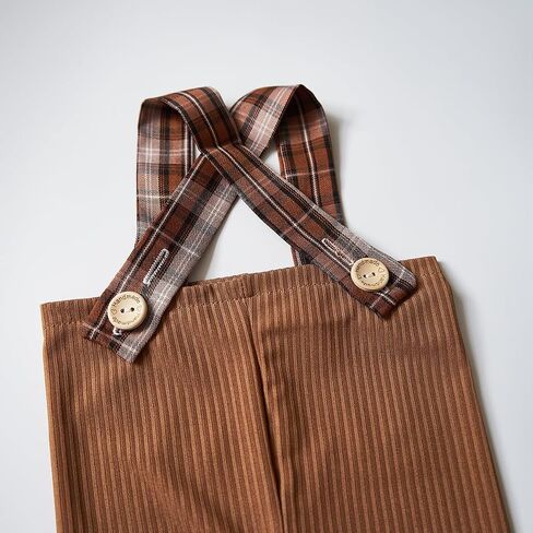 Zeroest Newborn Boy Photo Outfit Props Baby Boy Photography Outfit Photo Shoot Boy Pictures Suspenders Pants Sleeping Hat (Brown) in Kuwait