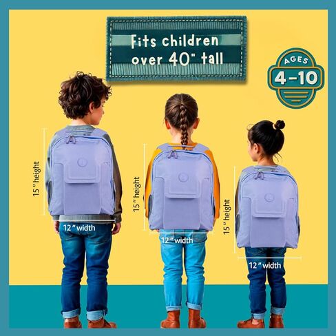 3pc Kids Travel Backpack for airplane | Kids travel pillow and blanket set | Kid AirTag holder included | Purple backpack in Saudi Arabia