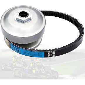 Torque Converter 40 Series Kit, 1 inch Shaft Driver GO Kart CVT Torque Converter clutch with 203785 Drive Belt, Replaces Comet 40/44 Series for Mini Bike, Go Kart, Lawnmower