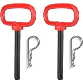 BESULEN 2PCS 1/2 بوصة المقطورة مرنة ومقطع ، 1/2 "*4" شاحنة الشاحنة مقبض دبوس ، وملحقات شحن القطر الثقيلة ، Universal for ATV ، جزازة العشب ، عربة الجولف ، RV