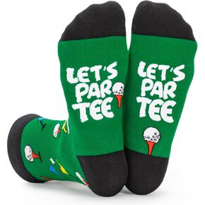 FreeNFond Golf Socks, Funny Socks Golf Gift for Men Golfer, Novelty Birthday Gifts for Golfing Father's Day