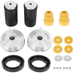 Front Strut Shock Mount Kit Upper Lower Support and Bump Stops Compatible with 2007-2014 BMW X5 xDrive30i X6 xDrive50i Replaces 31336788776, 31336774738（14Pcs)