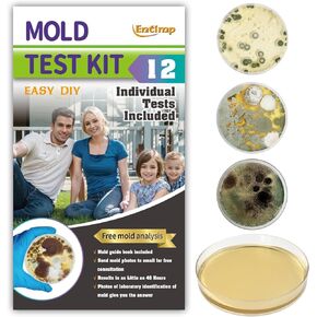 طقم اختبار القالب للمنزل ضمن 6 اختبارات فردية، كاشف DIY في المنزل، قالب السطح، التدفئة والتهوية وتكييف الهواء، مجموعات اختبار جودة الهواء الداخلي، اختبار القالب الأسود، يتضمن دليلًا تفصيليًا لتحديد القالب ومختبرًا مجانيًا in Kuwait