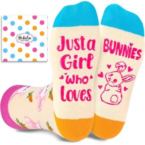 Bebila Cute Fuzzy Bunny Socks for Women Novelty Rabbit Socks Funny Bunny Gifts for Women