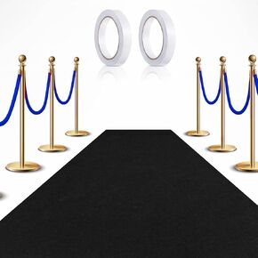 Preboun 3.9 x 60 ft Carpet Runner for Party Felt Runway Rug Runner Rug with Carpet Tape for Halloween Wedding Christmas Xmas Thanksgiving Outdoor Accessories Wedding Party Hallway(Royal Blue) in Kuwait
