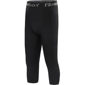 Roadbox Boys Compression Leggings，Youth Athletic Pants Capris Tights，Kids Sports Base Layer Basketball Running in Saudi Arabia