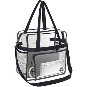 Clearbag for Stadium Events,12 x6 x12 Clearbag Stadium Approved Clearpurse for Women Men Quick Pass Clear Totebag for Stadium Events Concerts.
