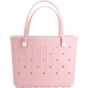 Rubber Beach Bag EVA Waterproof Tote Bags Washable Sand-proof Travel Handbags for Pool Boat Groceries Work Sports