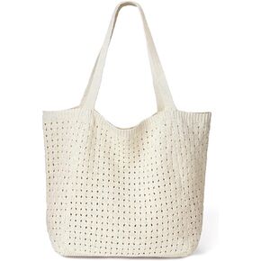 EIMMBD Crochet Bags for Women Beach Totes Bags Aesthetic Summer Tote Shoulder Hippie Bag Knit Bag
