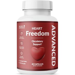 Heart Freedom - Plant-Based Supplement with Garlic, Hibiscus, and Hawthorn Berry | Non-GMO, Natural Ingredients | Made in USA, GMP-Certified | 60 Capsules, 1 Month Supply