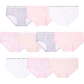 Nine West Girls' Exclusive 10-Pack Super Soft Cotton Blend Panties in Sizes 4, 6, 8, 10, 12 & 14