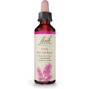 Bach Original Flower Elexdies ، Pine - لها احترام ذاتي - جوهر زهرة المعالجة المثلية الطبيعية للتوازن العاطفي - نباتي وخالي من الغلوتين وخالي من السكر - 20 مل قطرة