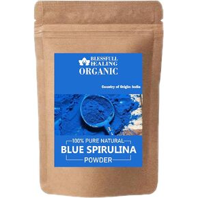 Organic Blue Spirulina Powder 100% Pure Natural 1 oz / 30 Gram