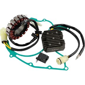 Artudatech Magneto Stator Regulator Gasket Kit For Honda TRX 300 EX TRX300 EX 1993 1994 1995 1996 1997 1998 1999-2006, for Honda ATV 2006 TRX300EX A - SPORTRAX 300EX 31120-HM3-671 11395-HM3-670