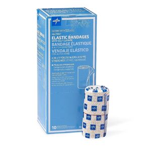 Medline MDS087004LFG Bandage, Elastic, Matrix, 4" x 5 yd., Lf, Hook and Lp (Pack of 50)