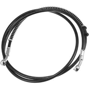 66.93" Length 10mm ID Motorcycle Hydraulic Brake Line Oil Hose Pipe Stainless Steel Braided Cable for ATV Motocross Sport Bikes Street Bikes Black Replacement