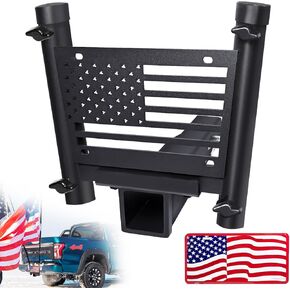 Hitch Mount Flag Pole حامل ، يناسب عقار مقطورة قياسي 2 بوصة ، متوافق مع شاحنات RV Trailer SUV Camper