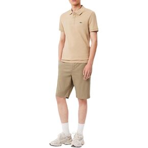 Lacoste Men's Slim Fit Stretch Cotton Bermuda Shorts, Brown, 36