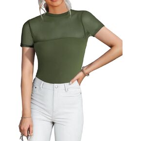 MixShe Bodysuits for Women Sexy Body Suit Trendy Going Out Romper Fashion