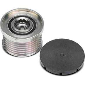 A-Premium Alternator Freewheel Clutch Pulley Compatible with BMW 335i 2007-2010, 335xi 2007-2008, X5 2007-2010, 535xi 2008, 535i 2008-2010, 740i 2011-2012, 1 Series M 2011, 135i, 3.0L, 7 Grooves CW
