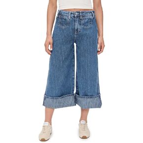 Free People Women's Brette Cropped Wide Leg Jeans
