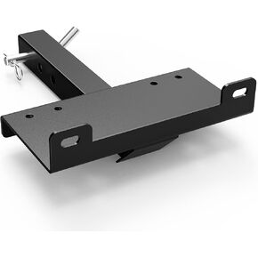 Winch Hitch Cradle Mount Plate ، Universal Receiver 10 × 4 1/2 يتصاعد Winch مع 2 '' 'Hitch streiver ، سعة 15000 رطل ، صفيحة Hitch Hitch لـ ATV UTV SUV Truck Pickup