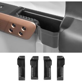 Door Handle Storage Box for 2022-2025 Ford Maverick Accessories, Front Rear Door Side Storage Insert Tray Organizer Grab Handle Pocket Container 4PCS