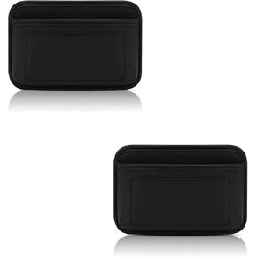 Accmor 2pcs Universal Car Side Pocket Organizer, PU Leather Car Pocket Pouch Cell Phone Sunglasses Holder Organizer Accessories for Car Seat, Door, Window, Console