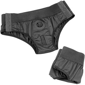 Underwear with Reinforced Crotch for Men Women Couples Role Play,Harness Pants Strapless Underpants for Unisex Briefs