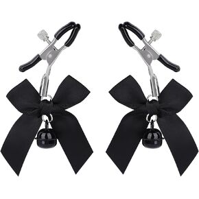 DATOA Body Ring with Bell Bowknot Body Clamps Clip on Body Non Piercing Body Jewelry Nipple Clamps Faux Body Jewelry in Kuwait