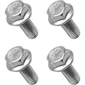 4PCS Car Top Front Skid Plate Bolts, M8×20mm Stainless Metric Hex Flange Bolts, Universal Hex Head Skid Plate Bolts for 4Runner FJ Cruiser Sequoia Tacoma, Car Accessories